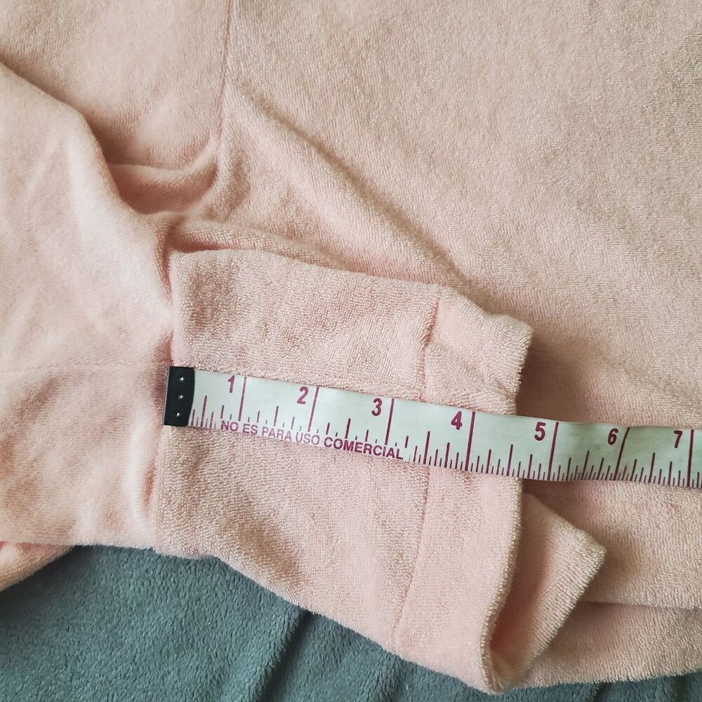 A new day womens shorts size 4X pink color solid Terrycloth Pull-on mid waist - Picture 6 of 9